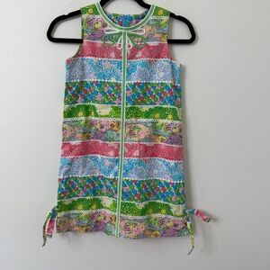 {10 Girls} Lilly Pulitzer RARE Florida Loopy Shift Dress Lagoony Patch